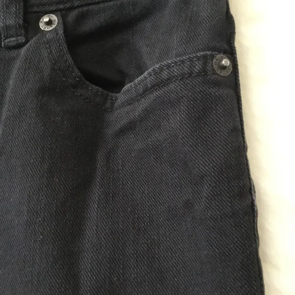 Ralph Lauren Girl Black Straight Leg Jeans